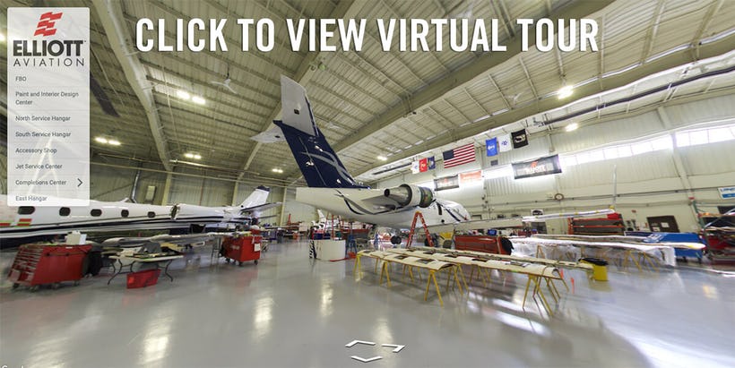 Virtual Tour showing how we offer full service aviation solutions